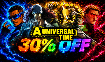 30% OFF A UNIVERSAL TIME(PREÇO NEGOCIAVEL)(GODLYS,HEXEDS,ITEMS,SKINS,MONTARIAS+)