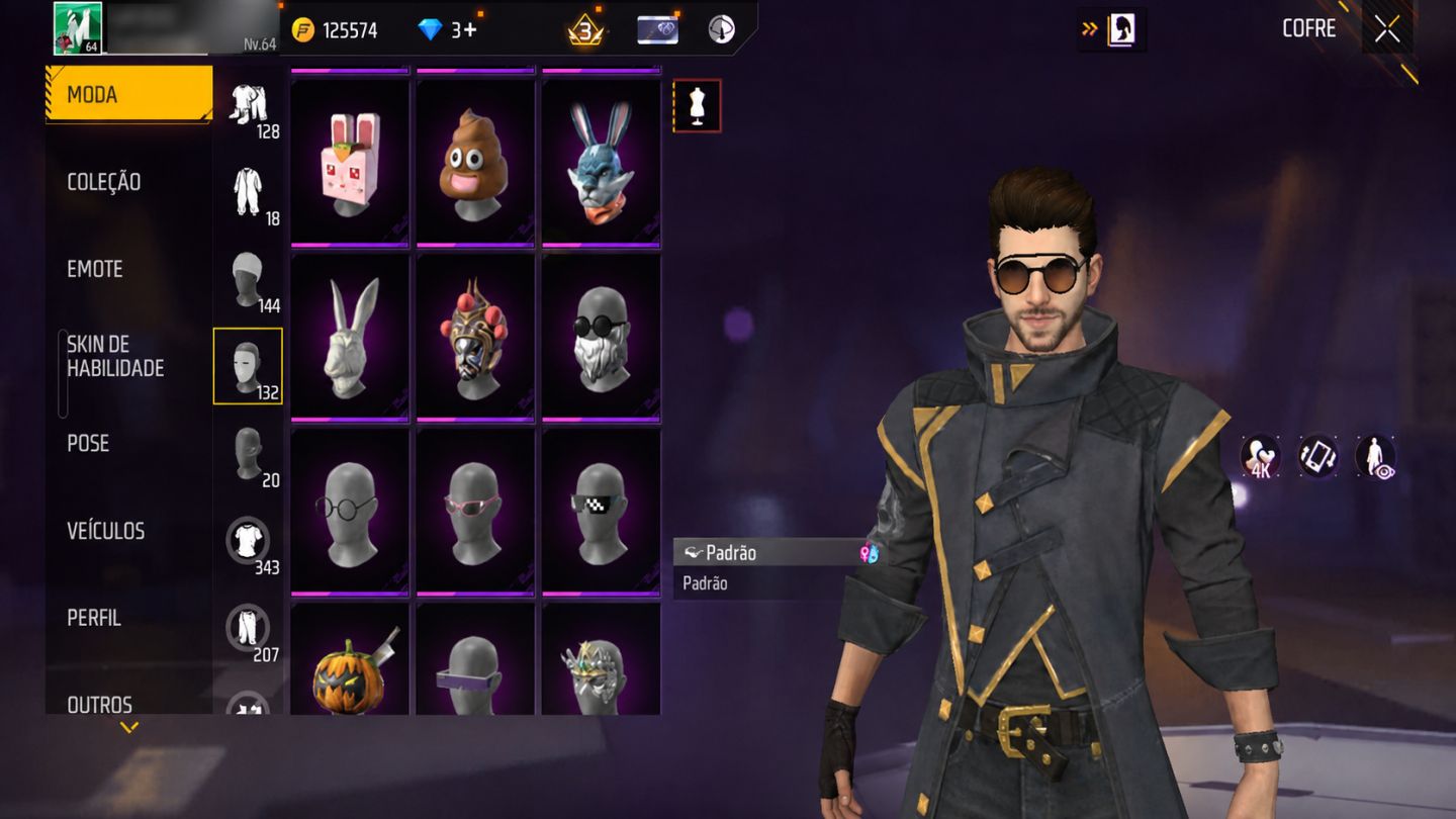 Conta de FF com angelical e skin rara (conta pessoal entt sem problemas de scam)