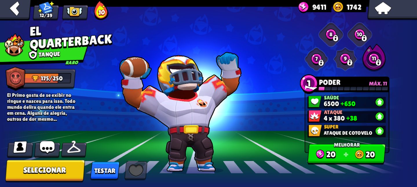CONTA DE BRAWL STARS COM MORTIS 2400+ TROFÉUS E ENTRE OUTROS UPADOS APROVEITE!!
