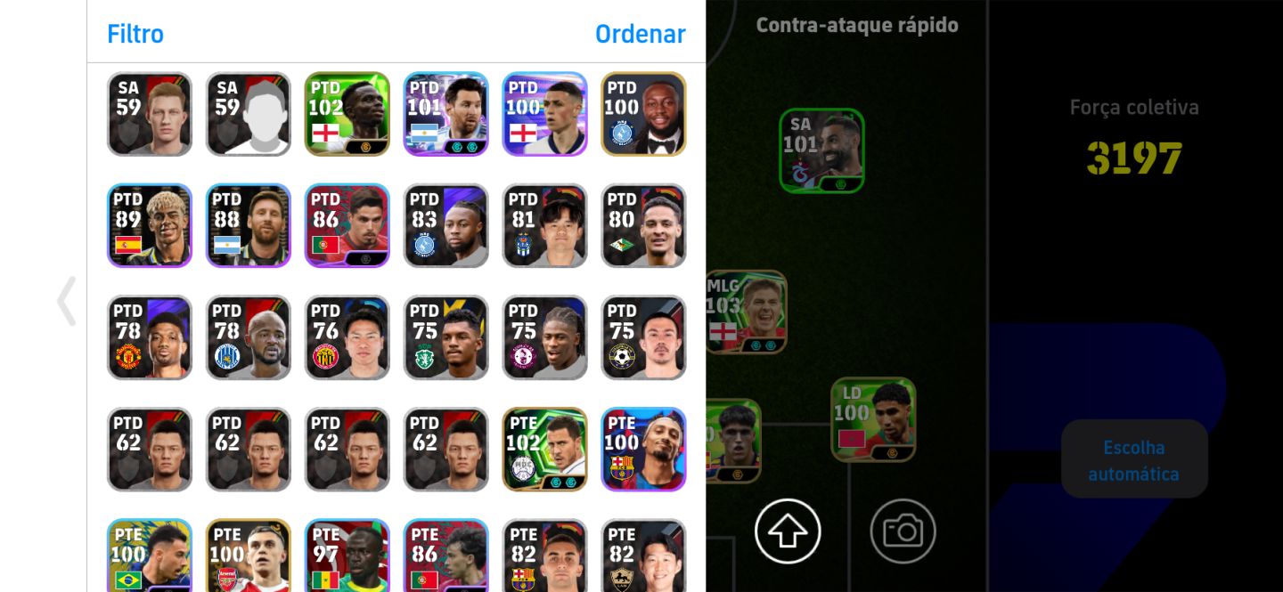 Conta efootball muito boa pra divisão pegando mais de 2300 de força vários blitz