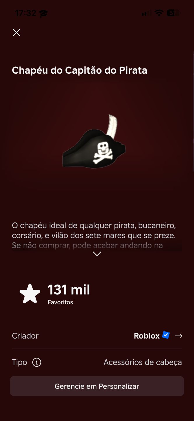 Conta Roblox cnp masculina e feminina