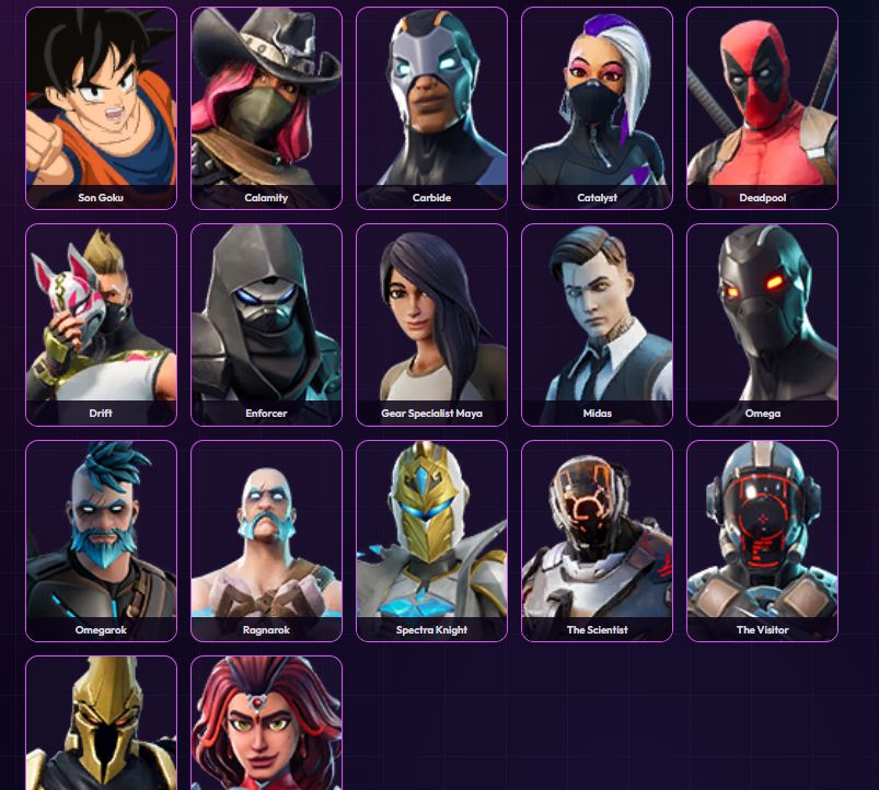 Conta com passe temporada 5, 6 e 7 e travis scott MAIS DE 90 SKINS - FULL ACESSO