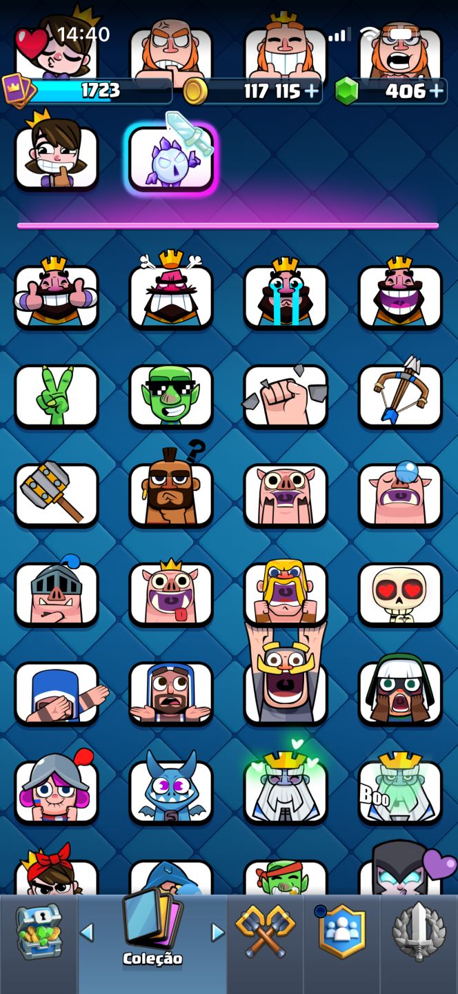 Conta Clash royale com varias cartas full