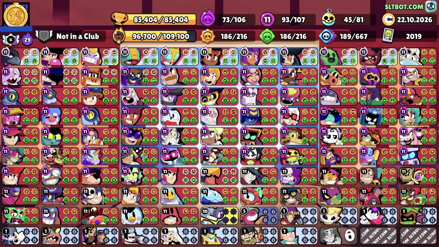 Conta Braw 85K | Fama Meteorica - 93 Brawlers Nivel 11 e Mais de 420 Skins Topd+