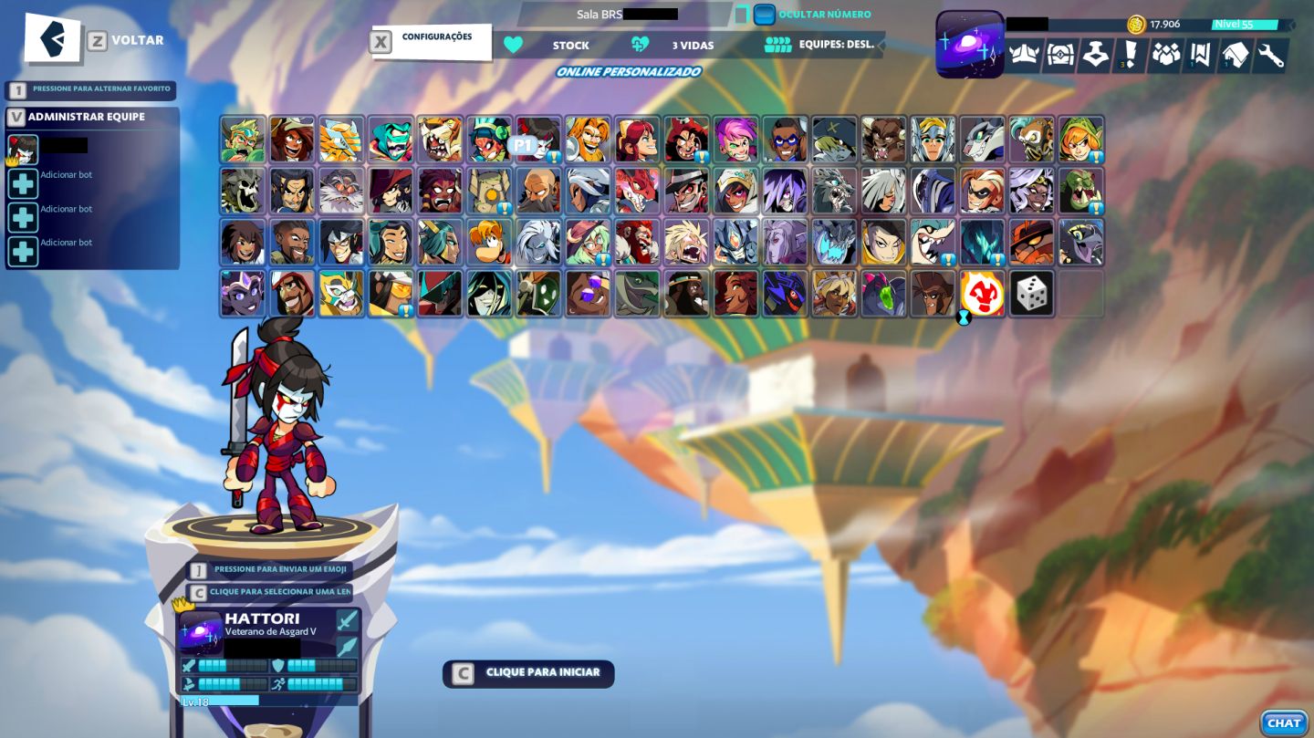 CONTA ANDROID COM ALL LEGENDS | PC/PS/XBOX/iOS | BRAWLHALLA (PROMOÇÃO)