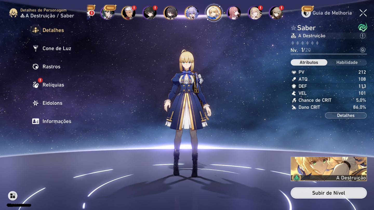 Honkai Star Rail Fate Collab Archer + Saber + Sparkle + Sunday