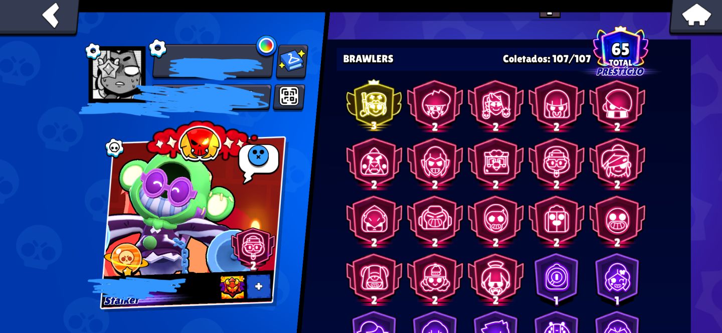 Conta Brawl stars muito boa com 80 mil troféus