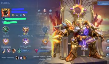 Conta de mobile legends com 330 skins e todos os personagens