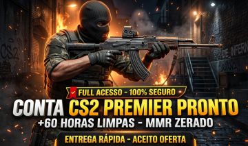 CONTA CS2 PREMIER READY +DE 60 HORAS ACEITO OFERTAS, PRA SAIR LOGO!!!