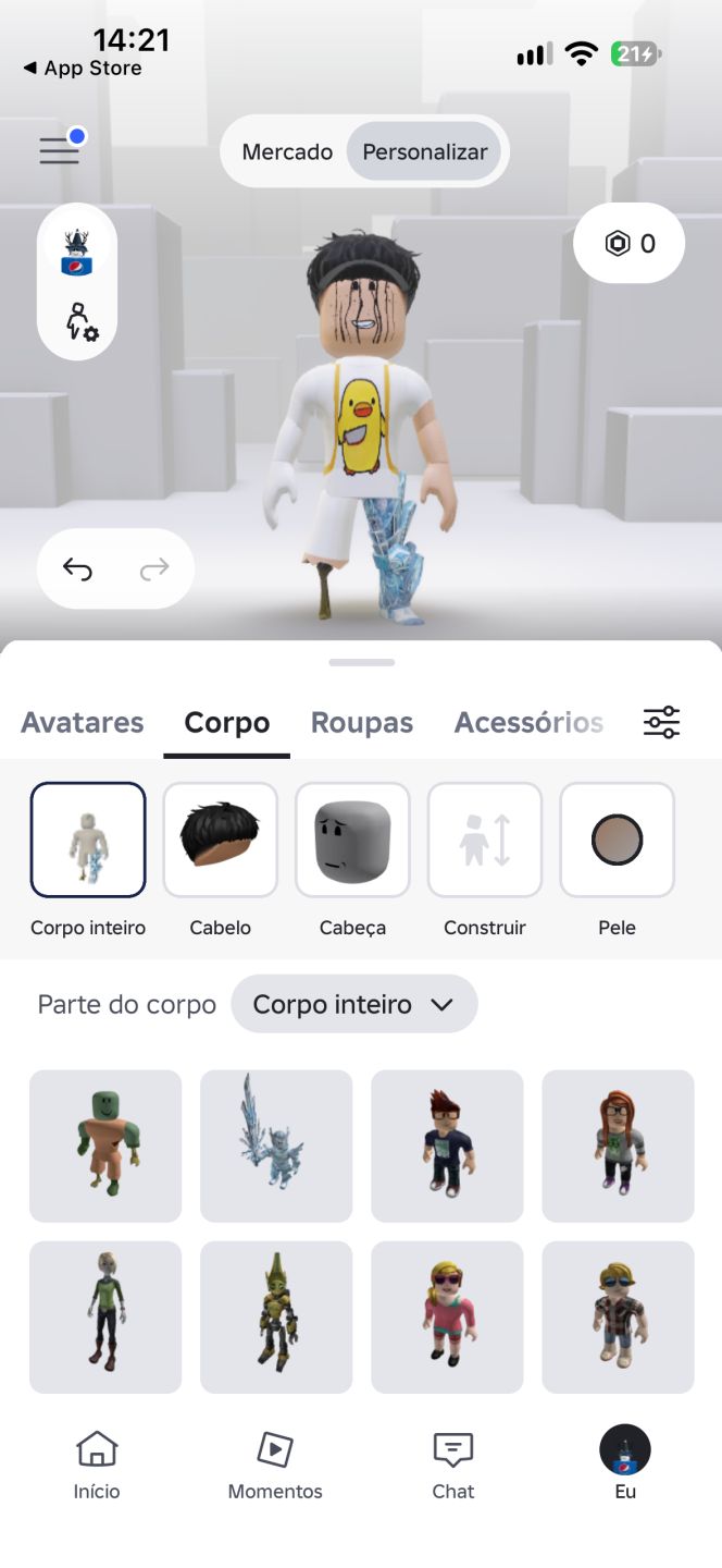 Conta Roblox passes raros