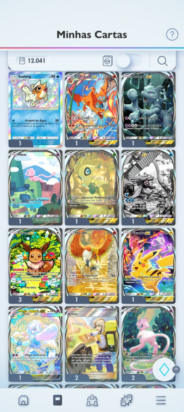 Conta Pokémon TCG Pocket NV 60 | 6 GOLDS (Charizard/Pikachu) + 30 ex Shiny!