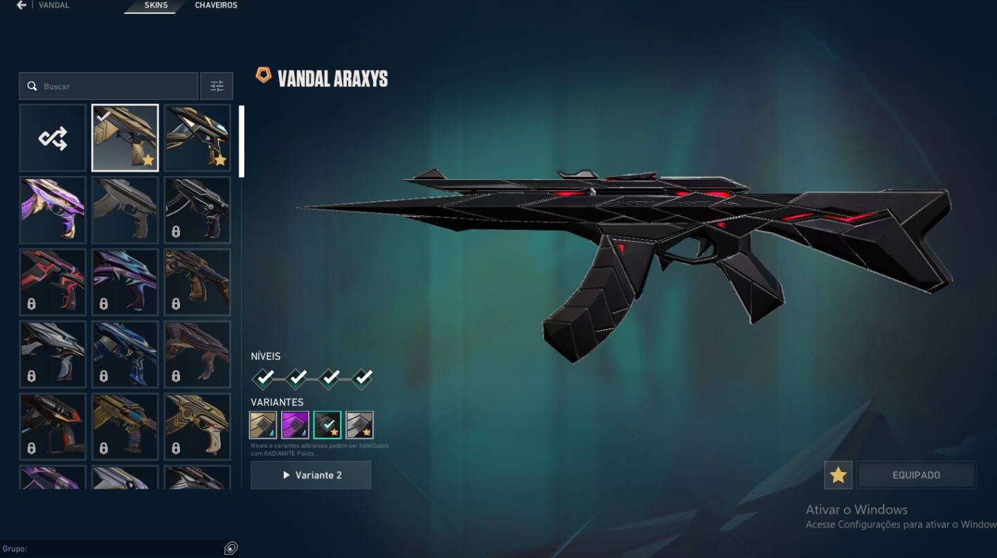 CONTA DE VALORANT 2 VANDAL 3 FACA 2 PHANTOM E 1 SHERIFF SKINS LIMITADAS