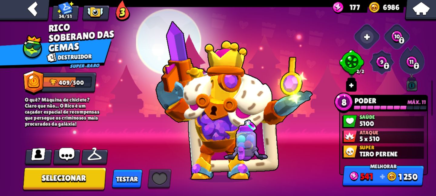 CONTA DE BRAWL STARS A CONTA ESTÁ COM 10% DE DESCONTO!!