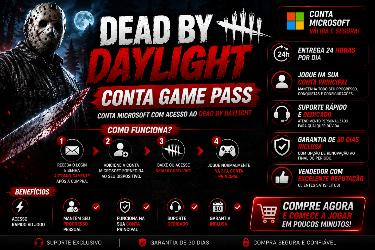 Conta de Dead By Daylight (GAMEPASS)