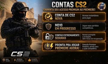 Conta CS2 Prime - Premiere Liberado - ENTREGA AUTOMÁTICA