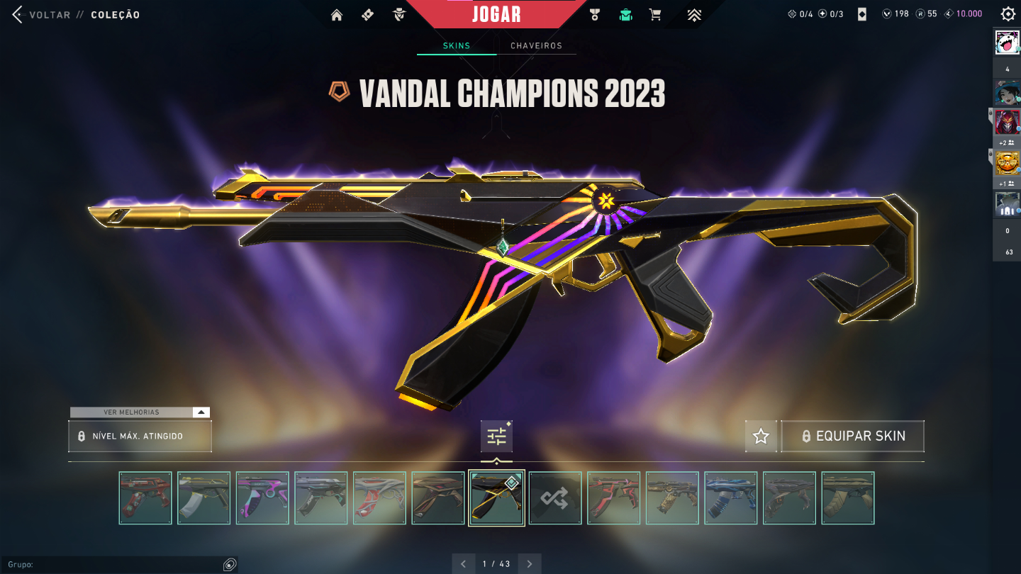 Conta Valorant mais de 14mil já gastos, quase todas as skins