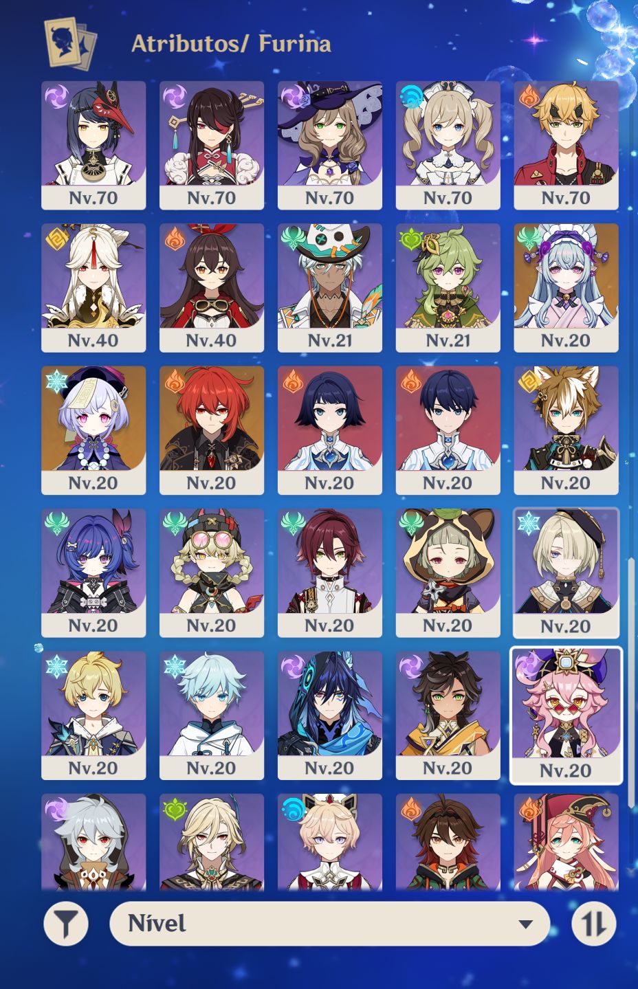 Conta Genshin Ar60 100% + Zzz Ar60 100% + Ambas Build Boas e Personagens Meta