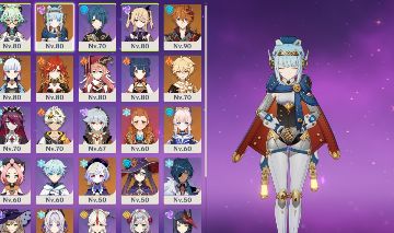 CONTA GENSHIN AR 55 COM PERSONAGENS T5