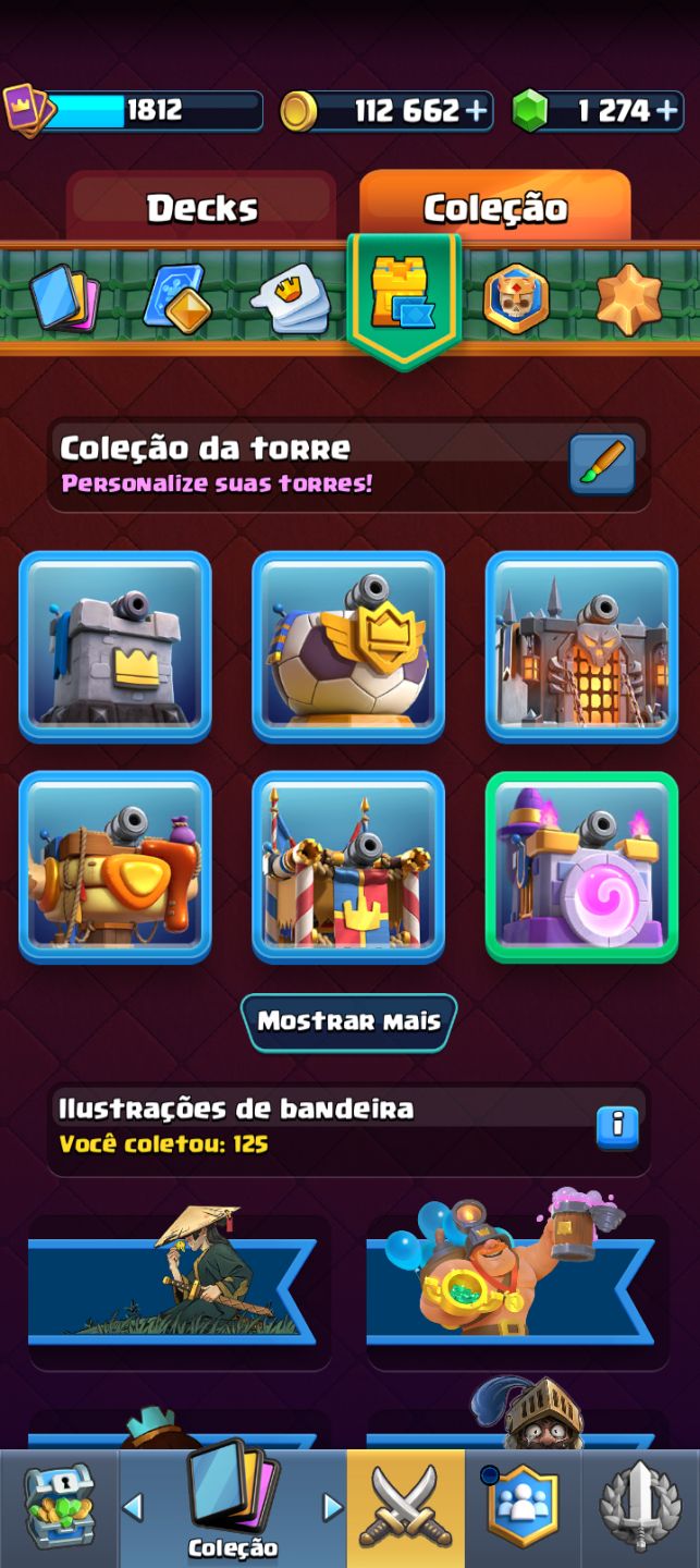 Tô agoniado ] CONTA CLASH ROYALE PREMIUM | 14x LVL 16 | 122/122 |