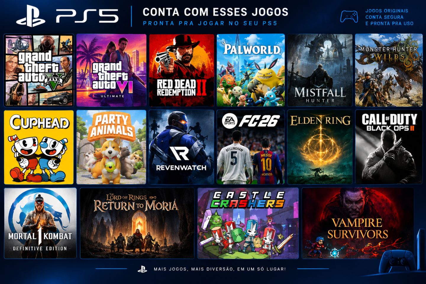 Conta PSN (PS5) Pessoal - Full Acesso