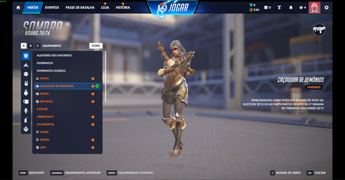 Conta overwatch 2019/2026 com 735 skins com skins raras e diversas de collab!