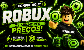 ROBUX COM OS MELHORES PREÇOS! (ENTREGUE VIA ROBLOX PLUS)