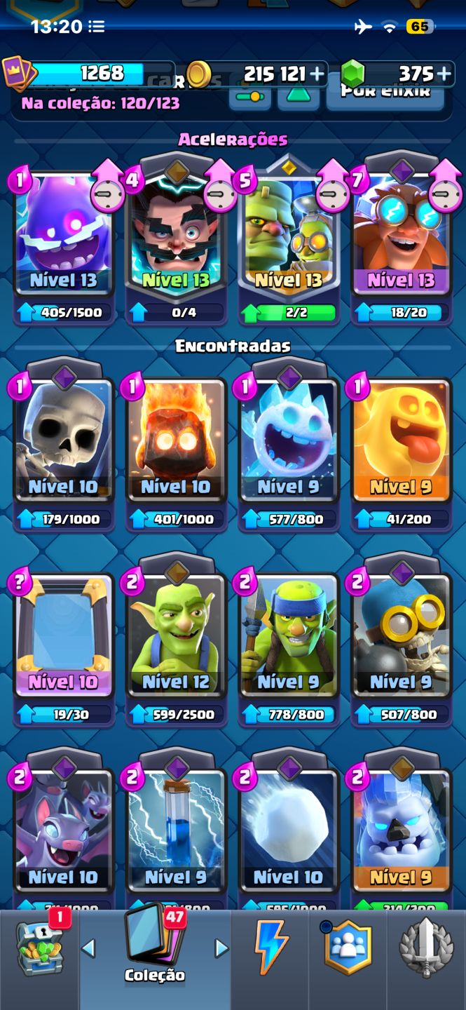 Clash Royale conta gemada