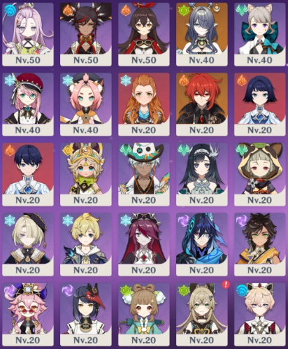 Conta 3 em 1, Genshin, Star Rail e ZZZ, as 3 endgame, muitos personagens e armas