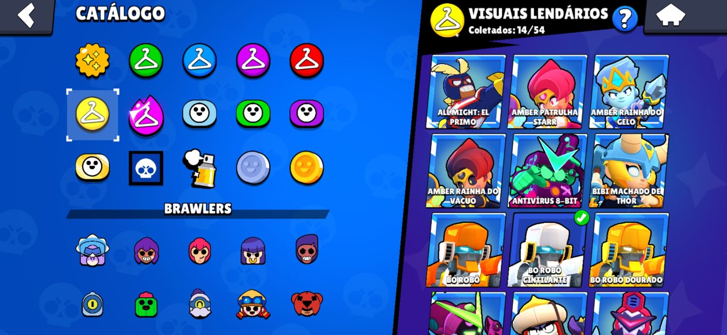 Conta de Brawl stars com todos os brawlers e full hipercaga e todos os buffet