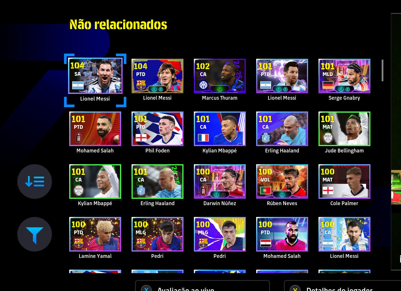 CONTA eFOOTBALL STEAM | MESSI 105, KAKÁ, BAGGIO 105 + NEYMAR E CRAQUES!