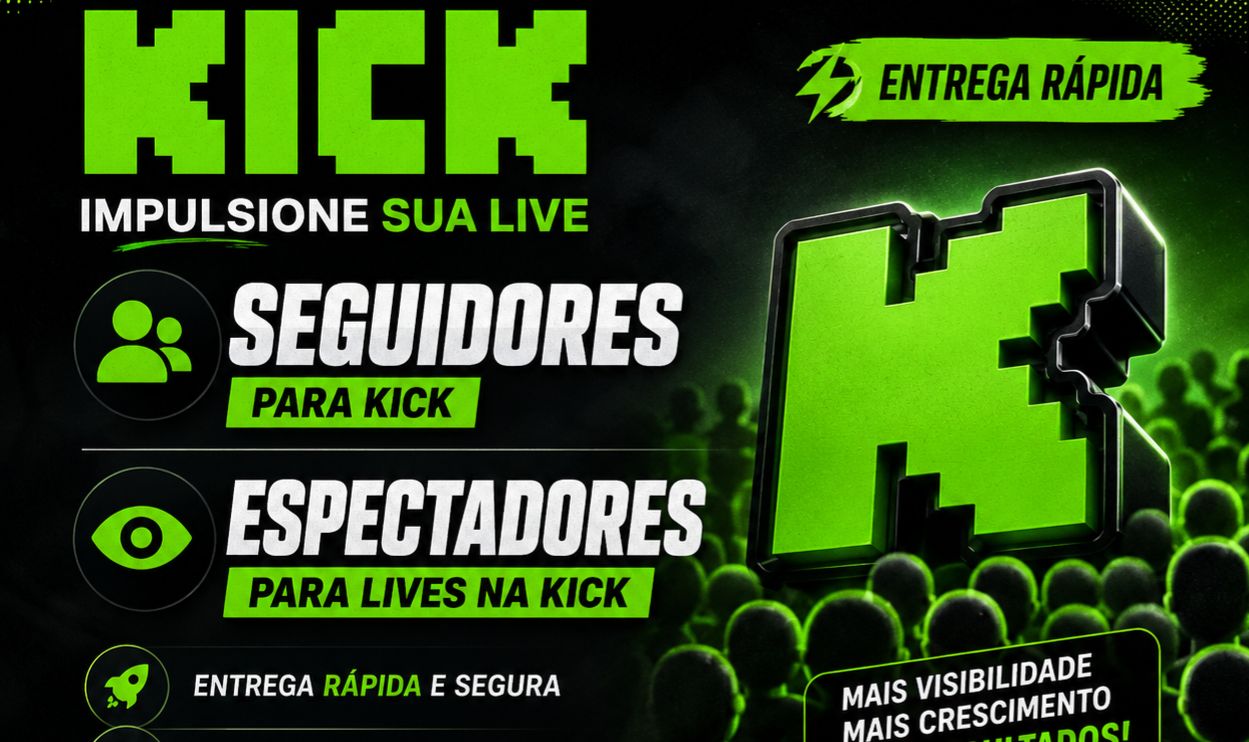 Kick Seguidores | Espectadores | Alta qualidade