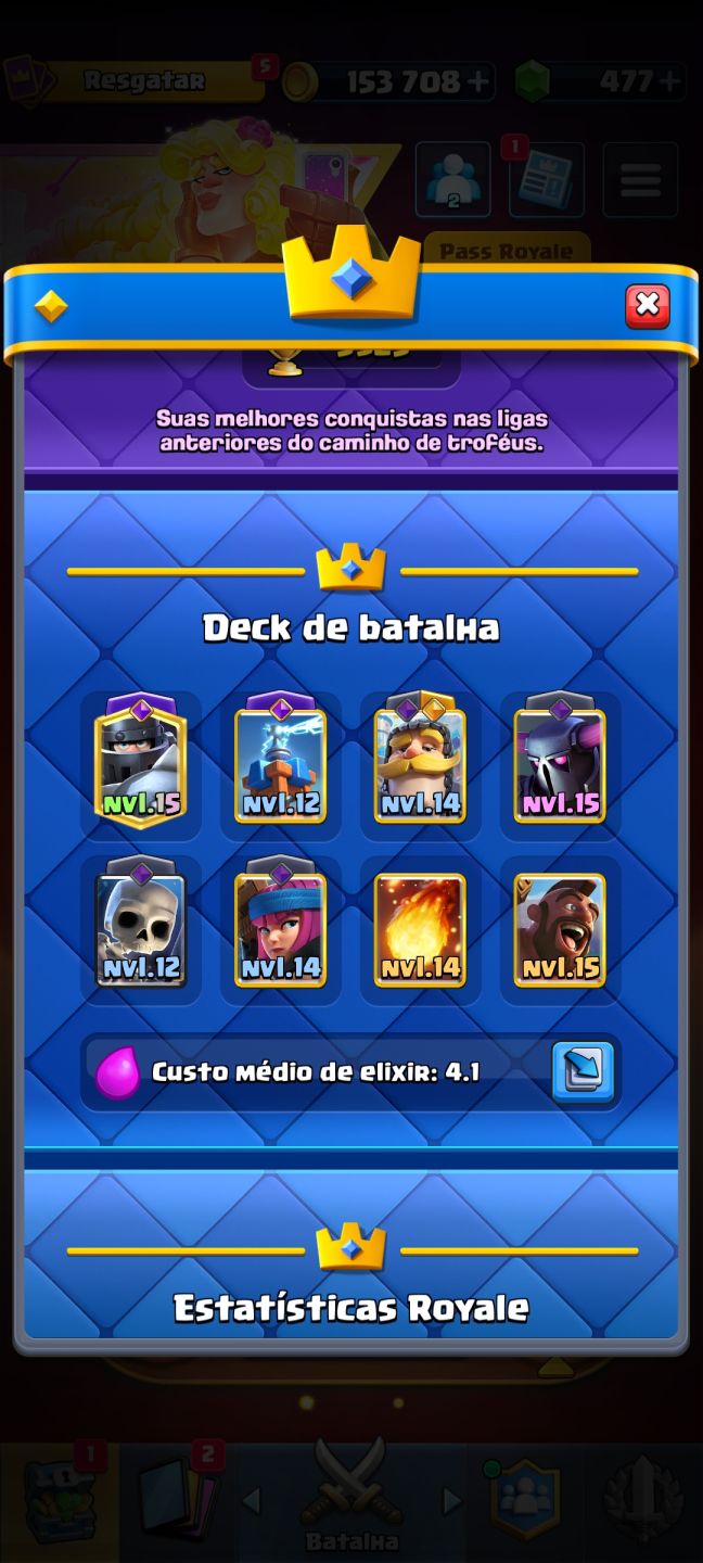 CONTA CLASH ROYALE PRA LOGO!
