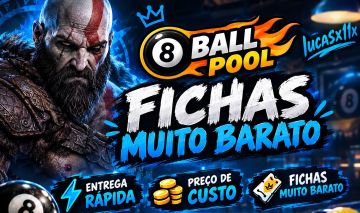 [Menor preço de verdade] FIchas para 8 Ball Pool 1.3M/3M/10M/50M/100M