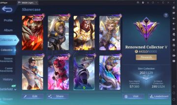 CONTA MOBILE LEGENDS COM 202 SKINS [SMURF] LEIA DESCRIÇÃO