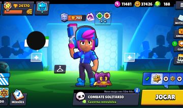 CONTA BRAWL RARA DE 2018 COM SHELLY ESTELAR | RANK LENDÁRIO | SKINS | RECURSOS