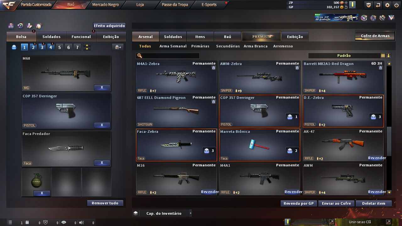 CONTA CROSSFIRE NOVA BARRINHA DE OURO VIP TEMPORARIAS E MN FREE- COD SKY