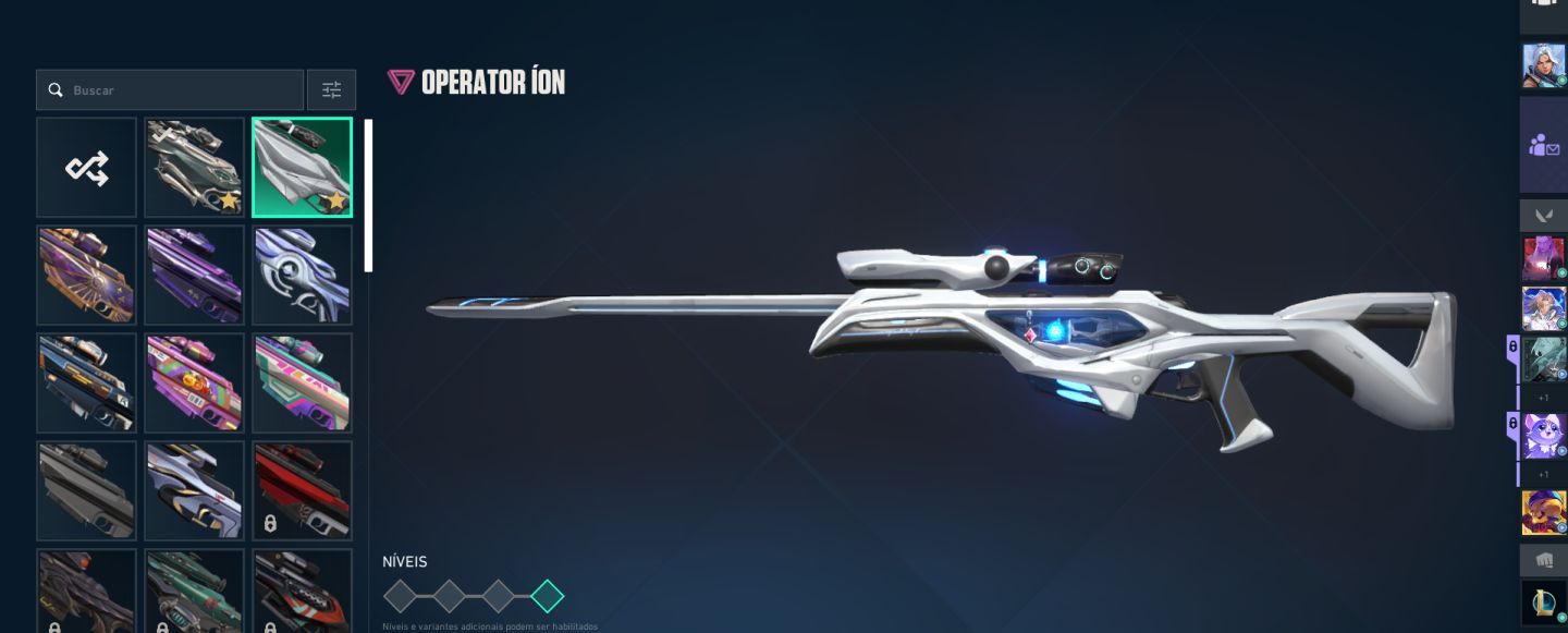 Conta de Vava com 72 Skins de Loja, Incluindo Pacotes Champions