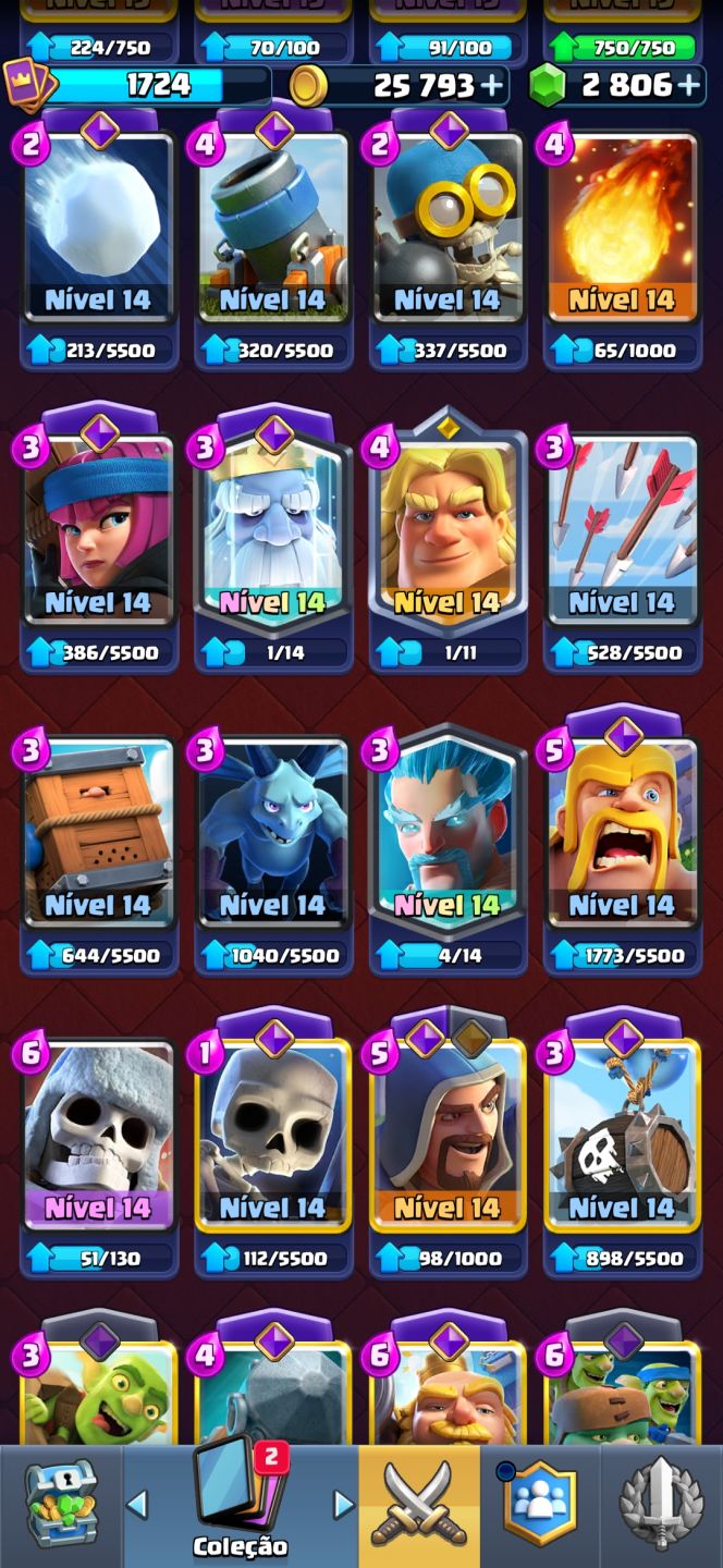CONTA CLASH ROYALE 9747 TROFÉUS 4 ANOS