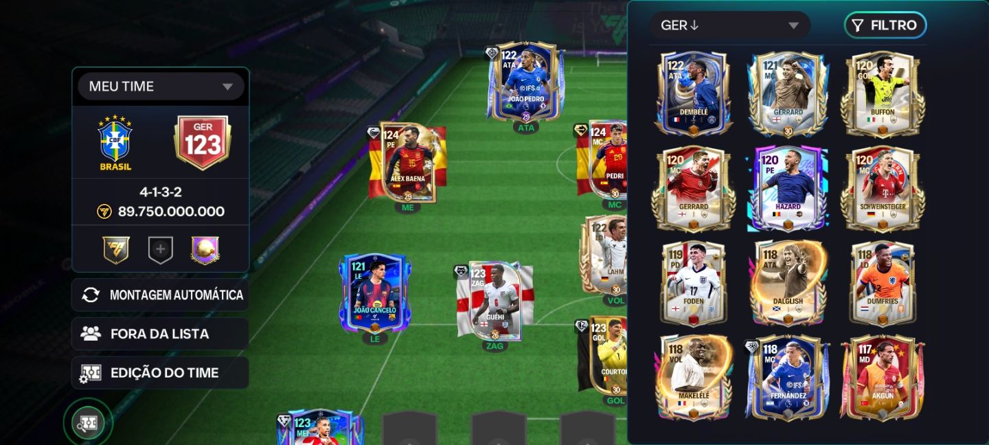 VENDE-SE CONTA FC MOBILE SUPER UPADA!