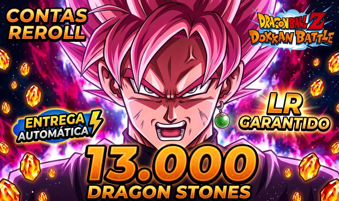[LR GARANTIDO] CONTAS DRAGON BALL Z DOKKAN BATTLE - ATÉ 13.000 DS | ENTREGA AUTO