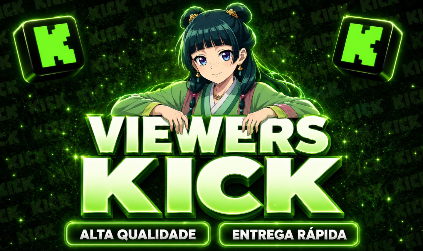 (MAIS BARATO!) ESPECTADORES KICK | VIEWERS BR | HIGH QUALITY | + BRINDE