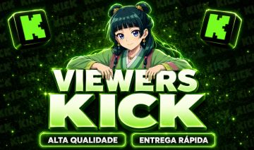 (MAIS BARATO!) ESPECTADORES KICK | VIEWERS BR | ALTA QUALIDADE | GARANTIA 30D