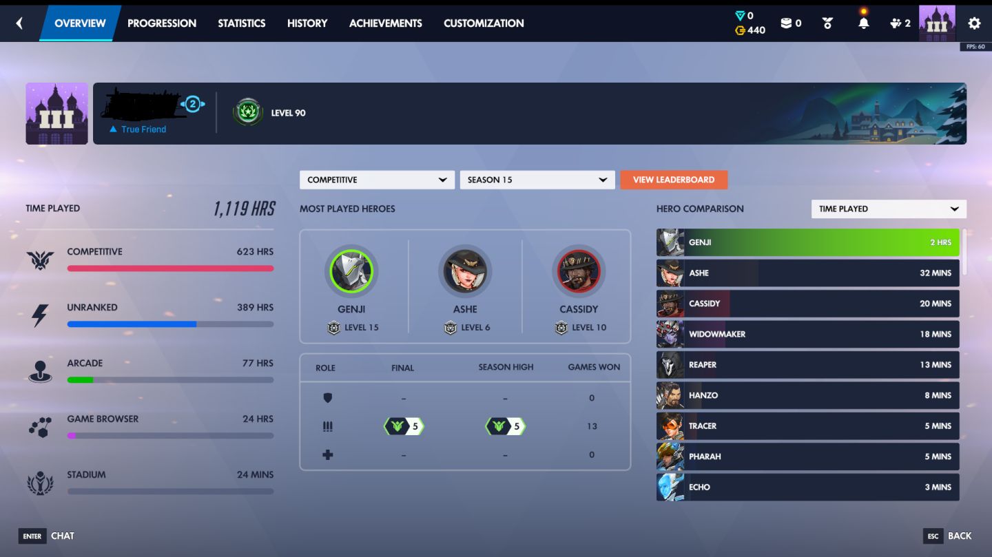 Conta Overwatch com 502 Skins + armas douradas + 29k Moedas antigas