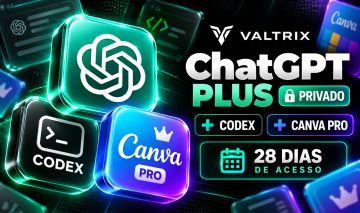 ChatGPT Plus Privado 28 Dias + Codex + Canva Pro | Entrega Automática