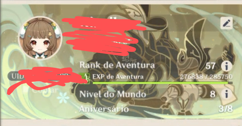 Conta ar57 america skirk + mavuika + nefer + flins Ásia ar26 ayaka + venti