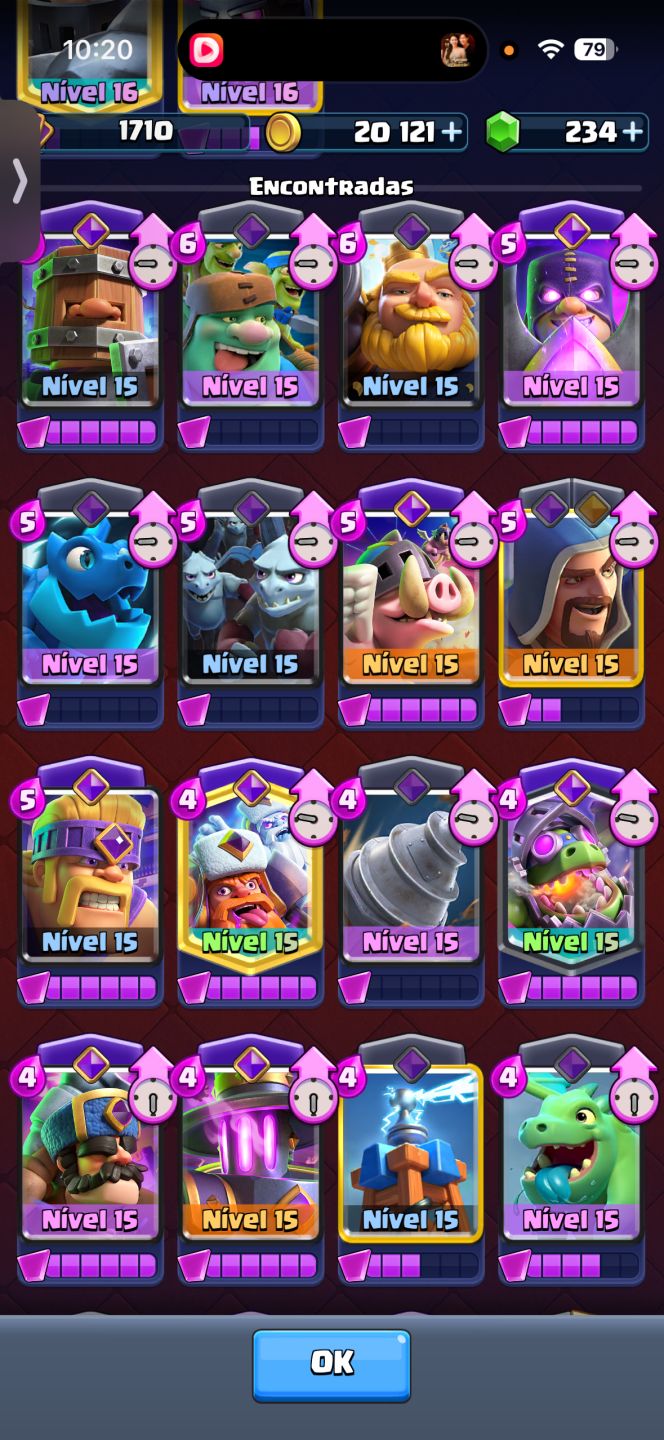 Conta de Clash Royale 14500 troféus conta rara
