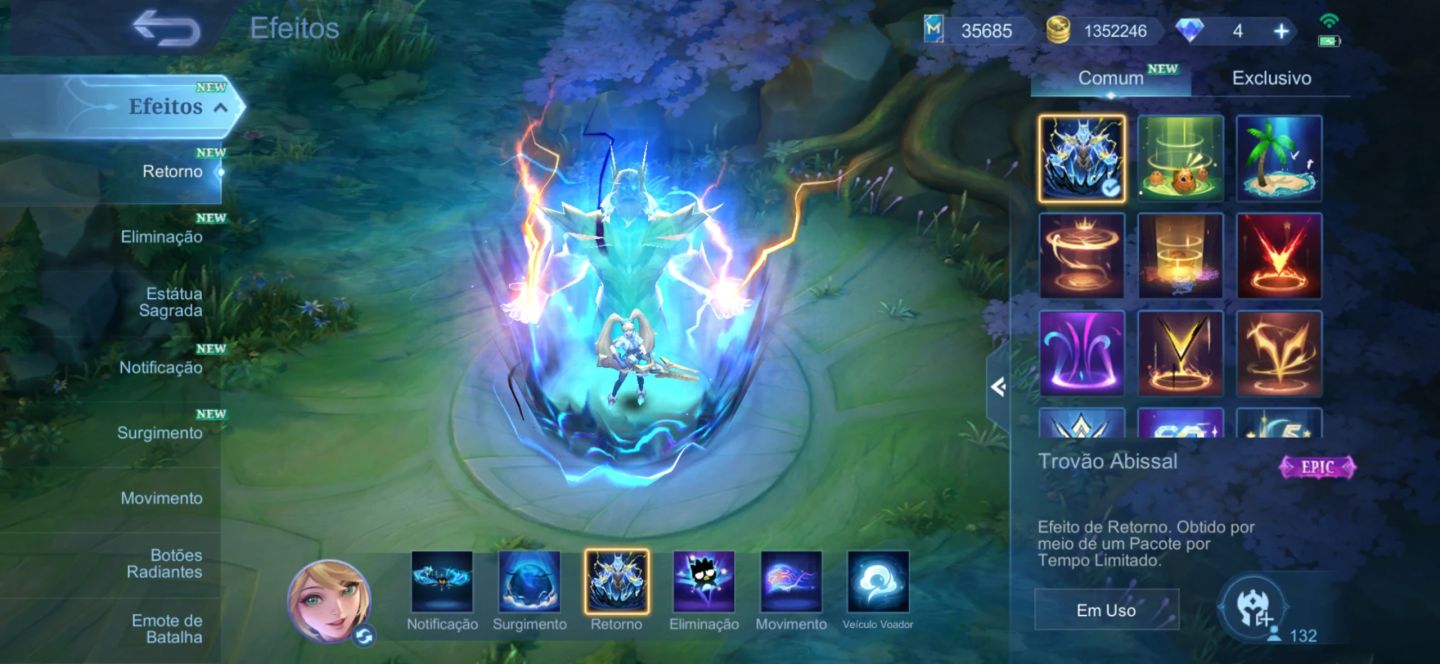 CONTA COM 5 SKINS LEGENDS