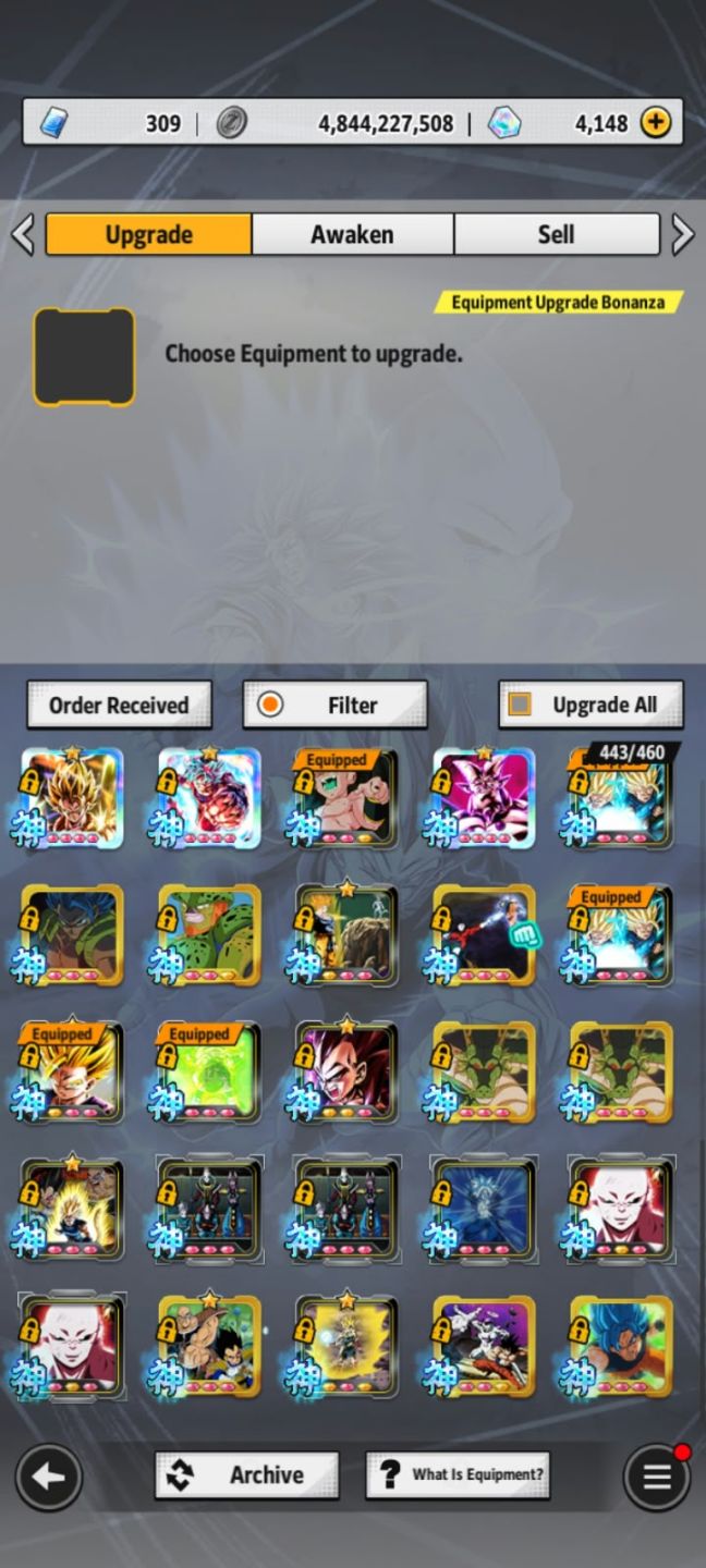 CONTA DRAGON BALL LEGENDS COM VÁRIOS LFS E ULTRAS - ENTREGA IMEDIATA