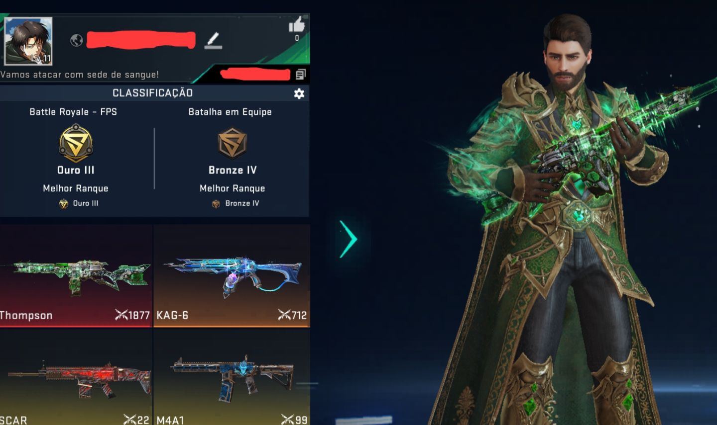 CONTAS BLOOD STRIKE (VEJA A DESCRIÇÃO PARA SABER+)