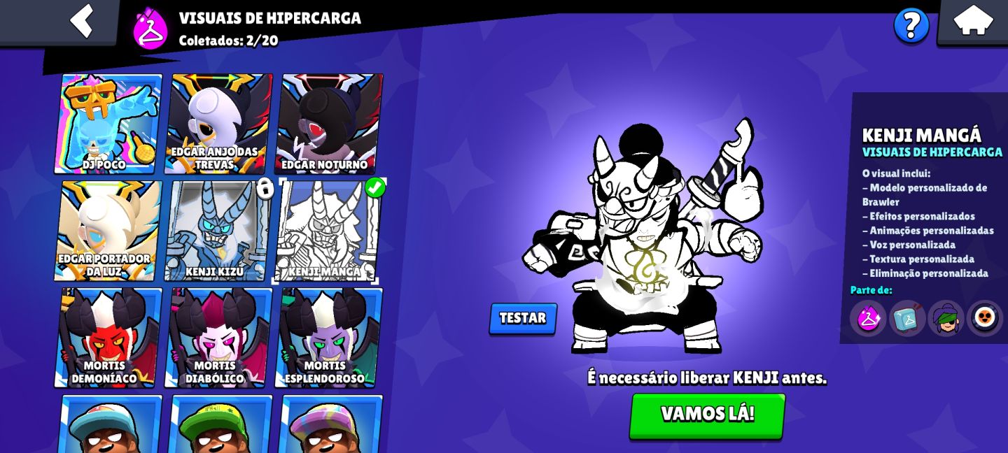 [BRAWL STARS] CONTA COM 75 BRAWLERS, 4 LENDÁRIOS, 9K DE TROFÉUS E VÁRIAS SKINS!